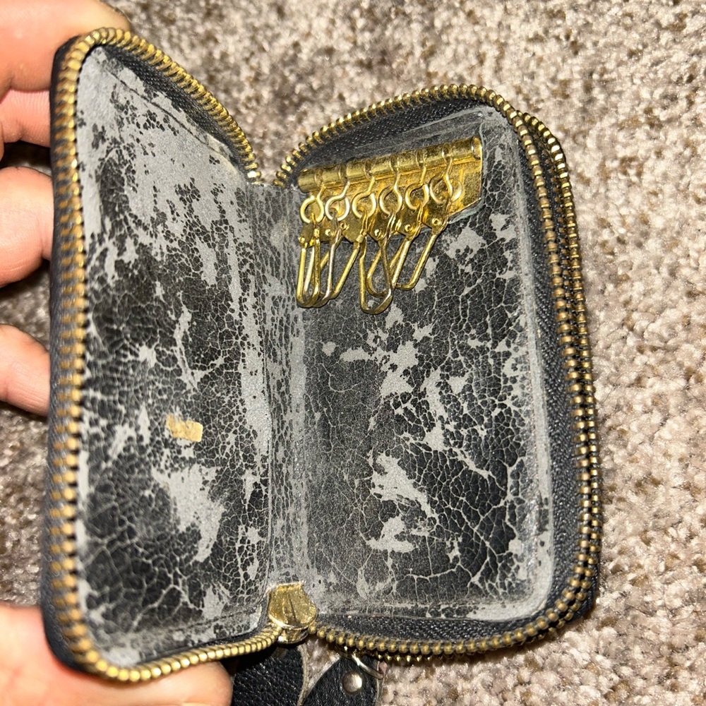 Vintage Versace double zip wallet.